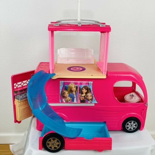 Mattel Barbie Dream Camper Rv Van With Accessories & Pool