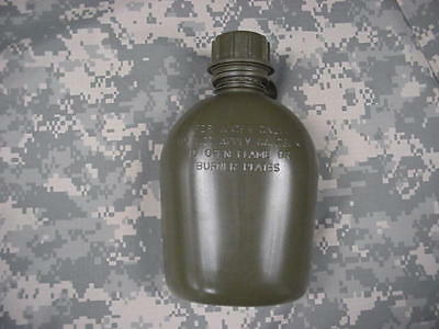 New, Us 1 Quart Collapsible Plastic Canteen, Od Green