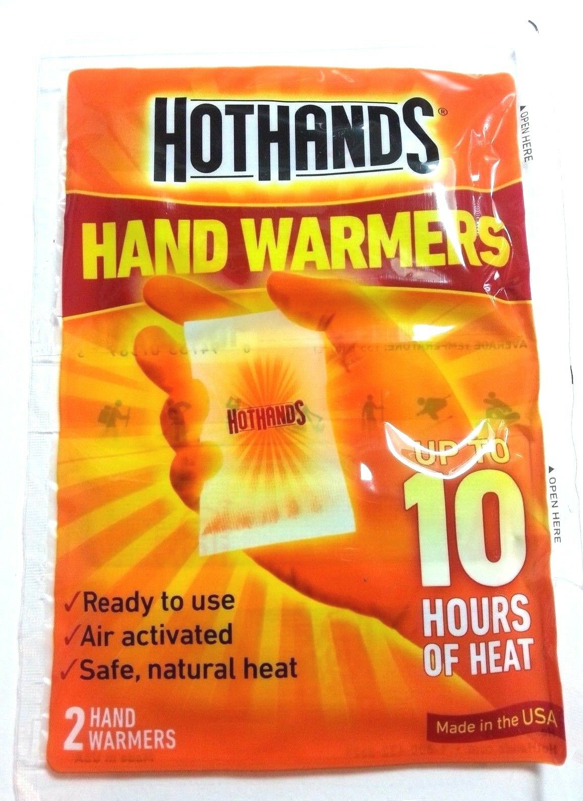 40 Individual Hand Warmers, 20 Pairs Of 2 Hot Hands, Up To 10hrs Heat, Ski