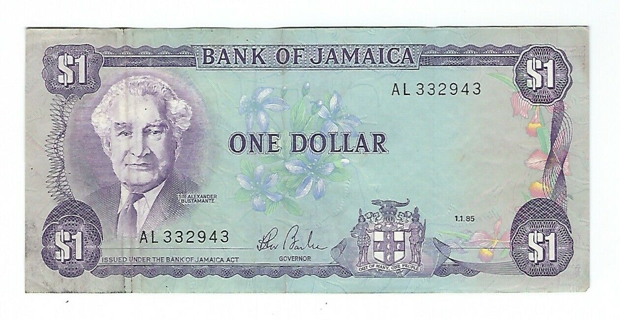 Jamaica - One (1) Dollar, 1985