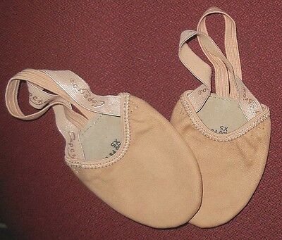 Capezio Pirouette Ii Lyrical Shoes Half Ballet H061 Canvas Nude Adult Ballet New