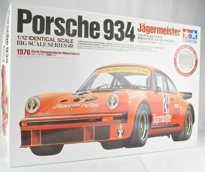 Tamiya Jagermeister Porsche 934 W/ Photo Parts 1/12 Plastic Model Car Kit 12055
