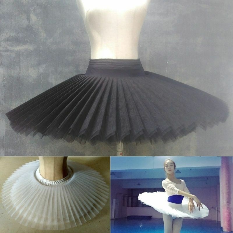 Professional Ballet Tutu 8 Layers Hard Organdy Platter Skirt Adult Ballet Costum