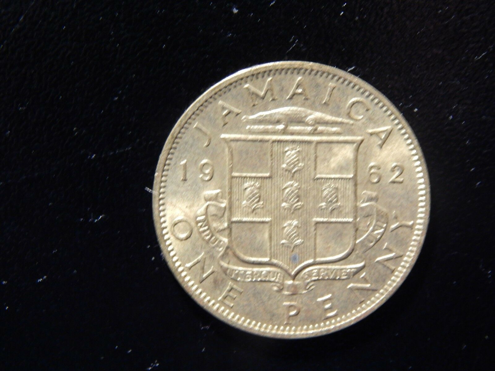 1962 Jamaica One Penny Queen Elizabeth The Second Bu Coin!  Zz231xxx